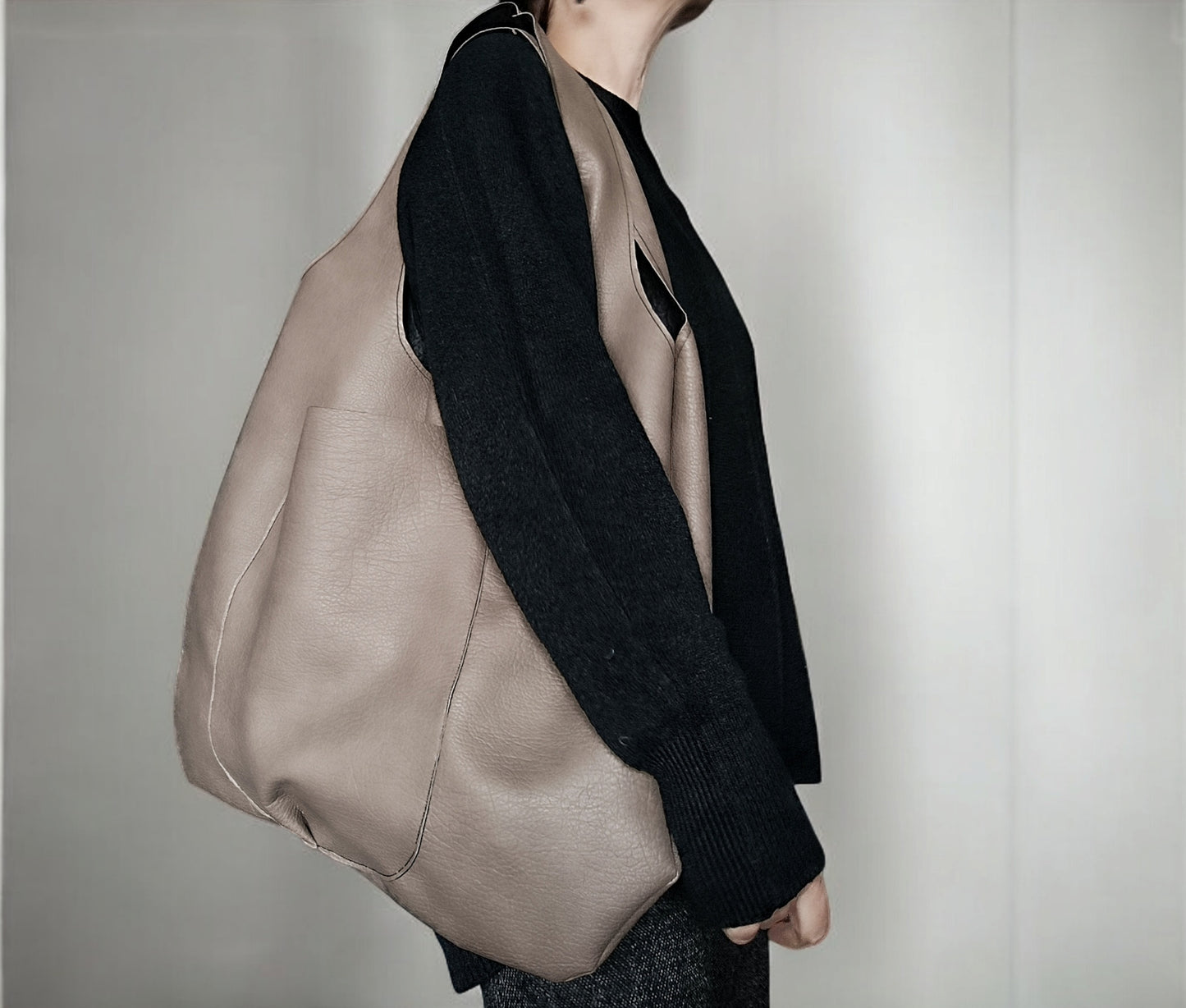 Daily bag in pelle sintetica