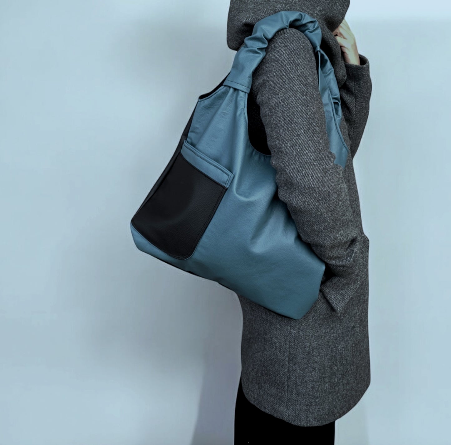 Daily bag in pelle sintetica