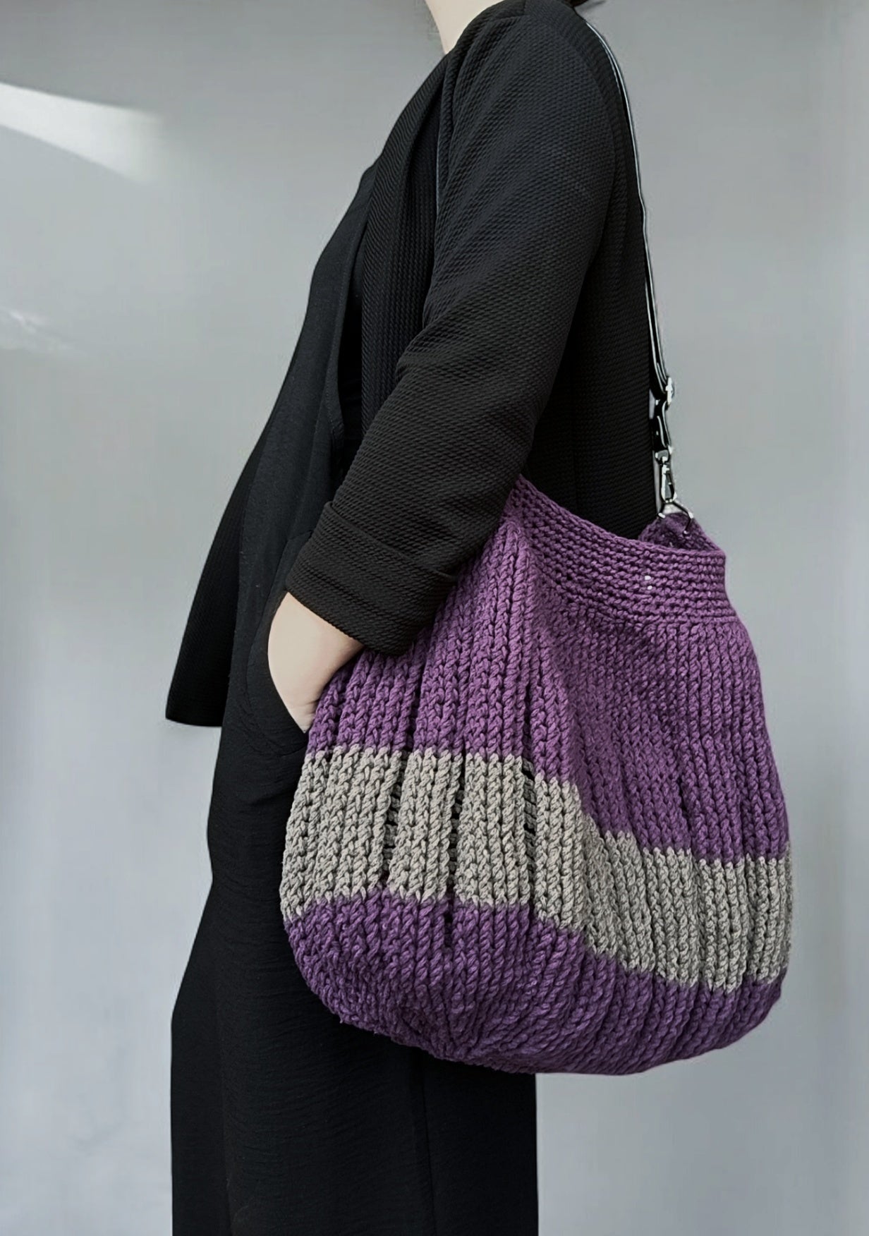 Borsa invernale all'uncinetto