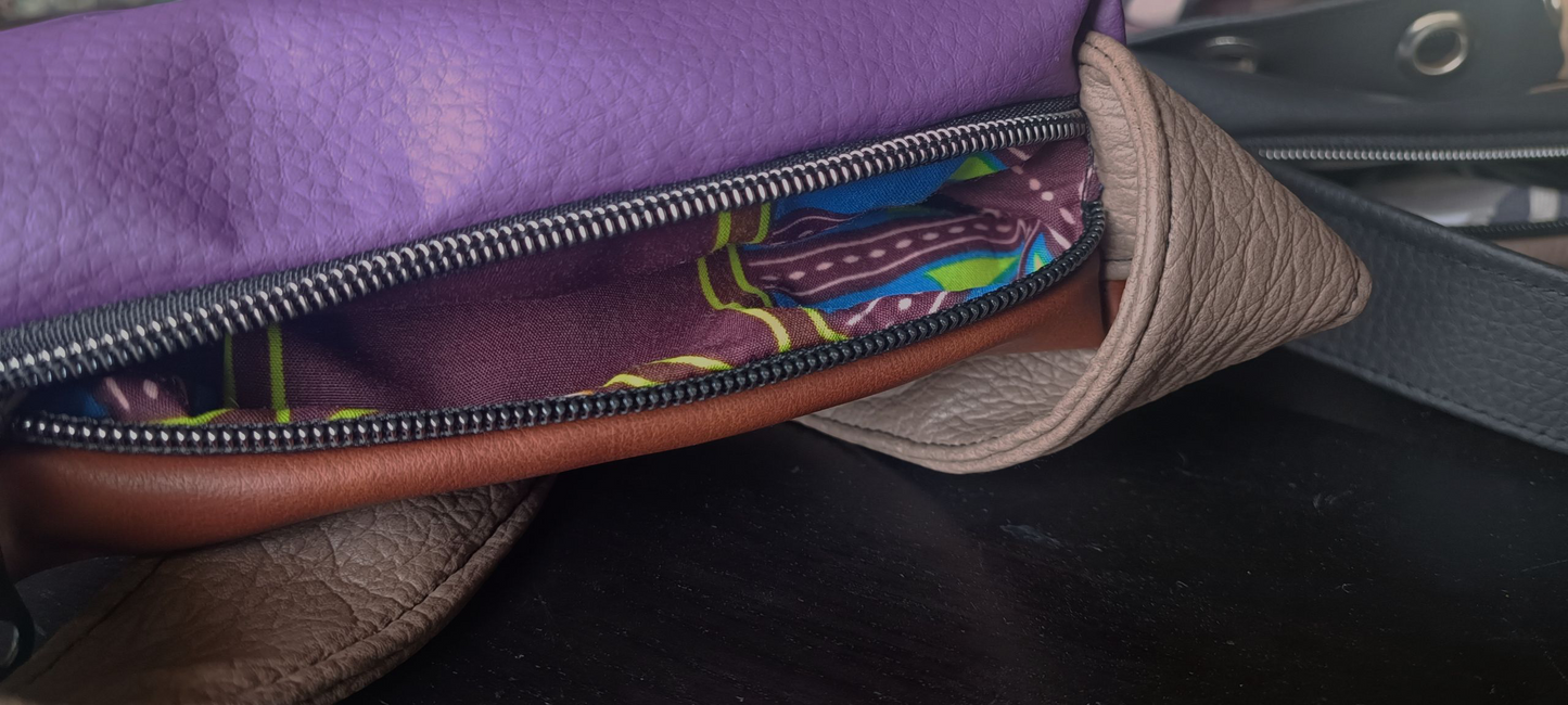 Mini tote bag in pelle sintetica