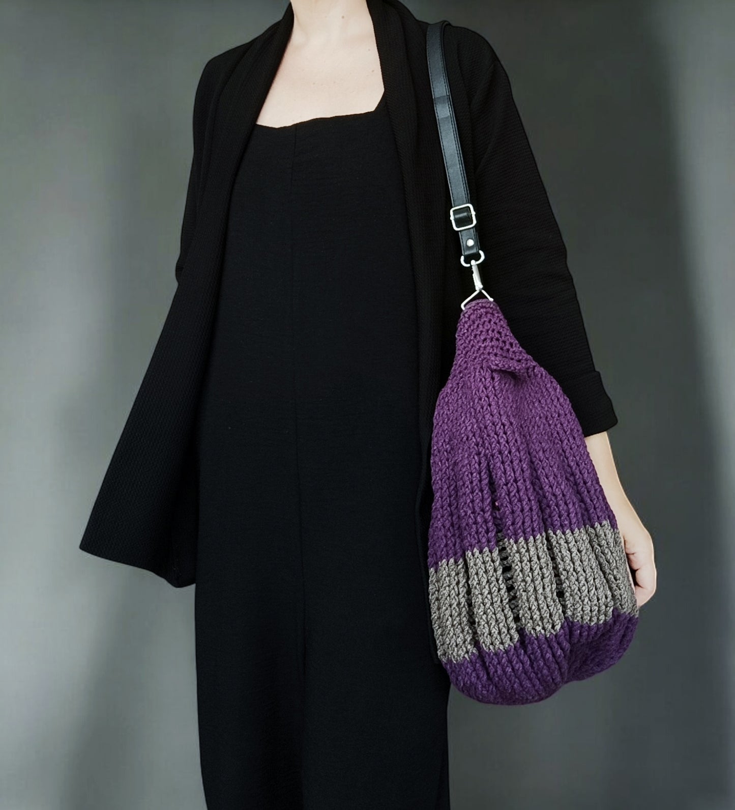 Borsa invernale all'uncinetto