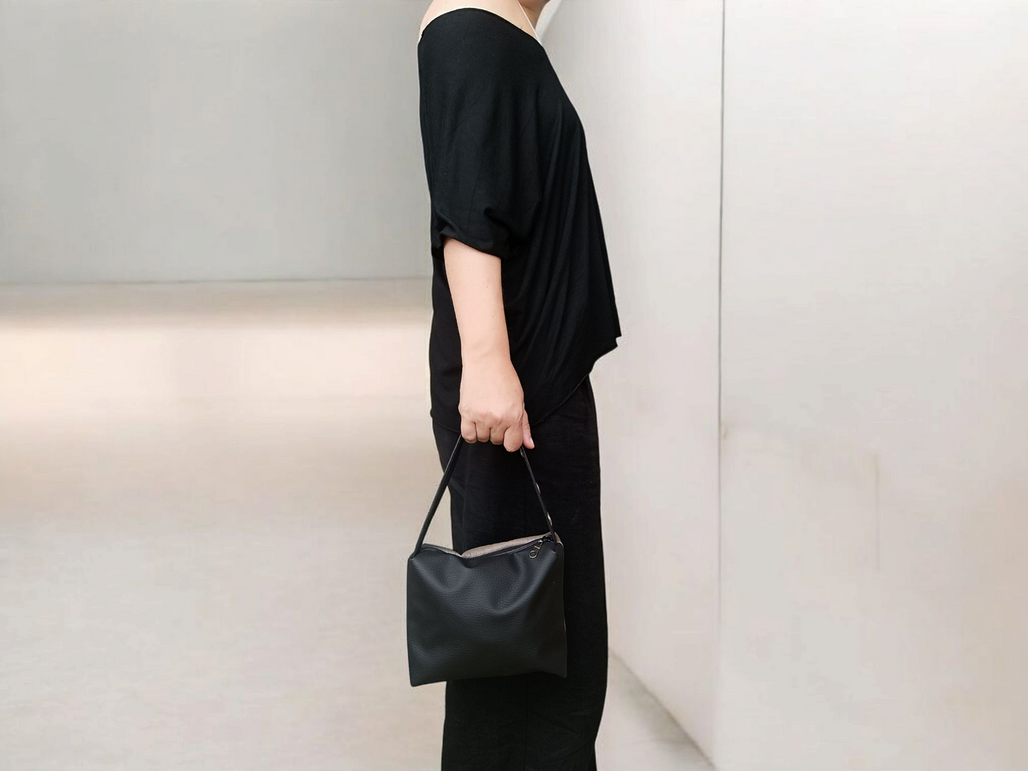 Mini bag in pelle sintetica