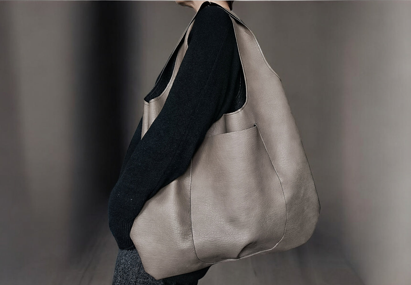 Daily bag in pelle sintetica