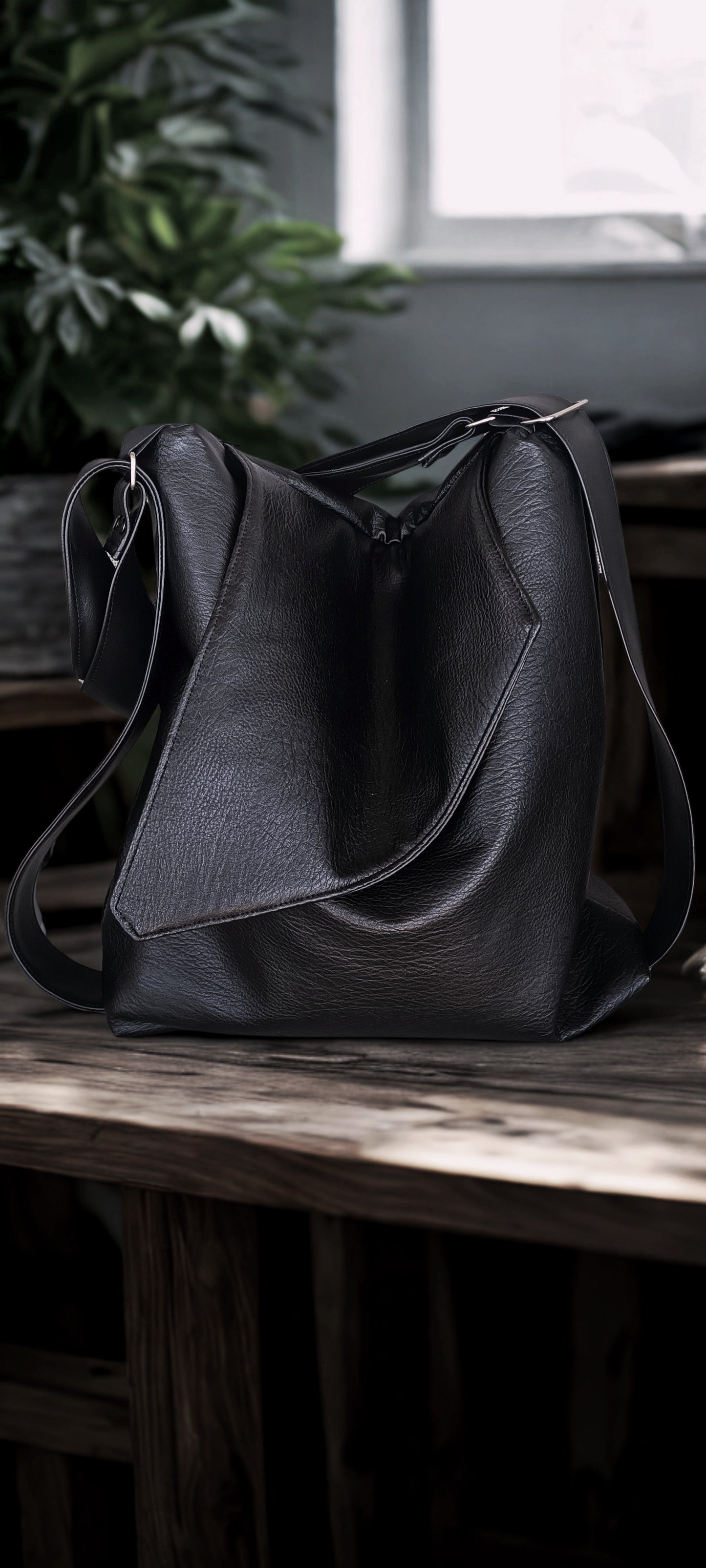 Borsa da spalla convertibile in zainetto
