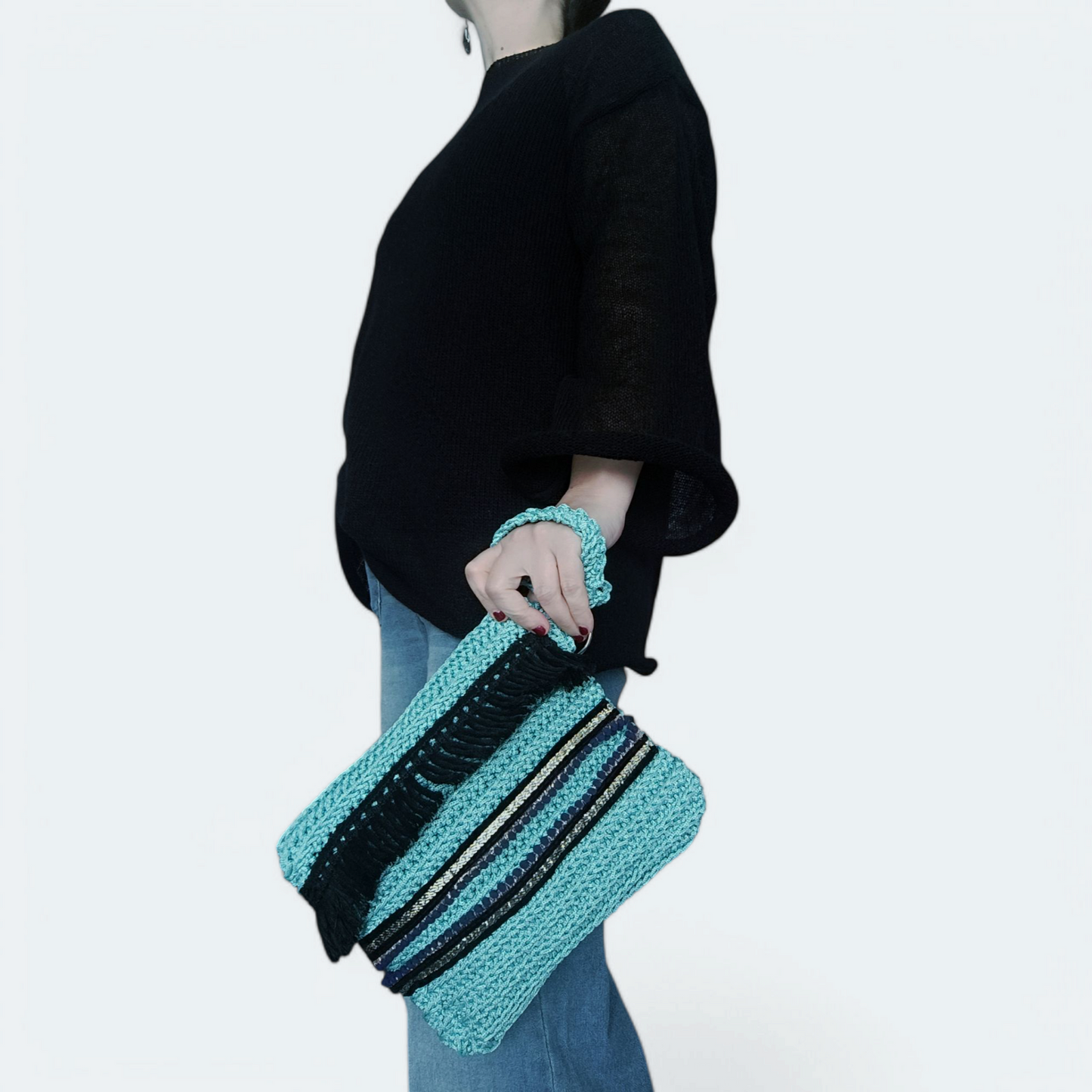Pochette estiva all'uncinetto in stile boho chic