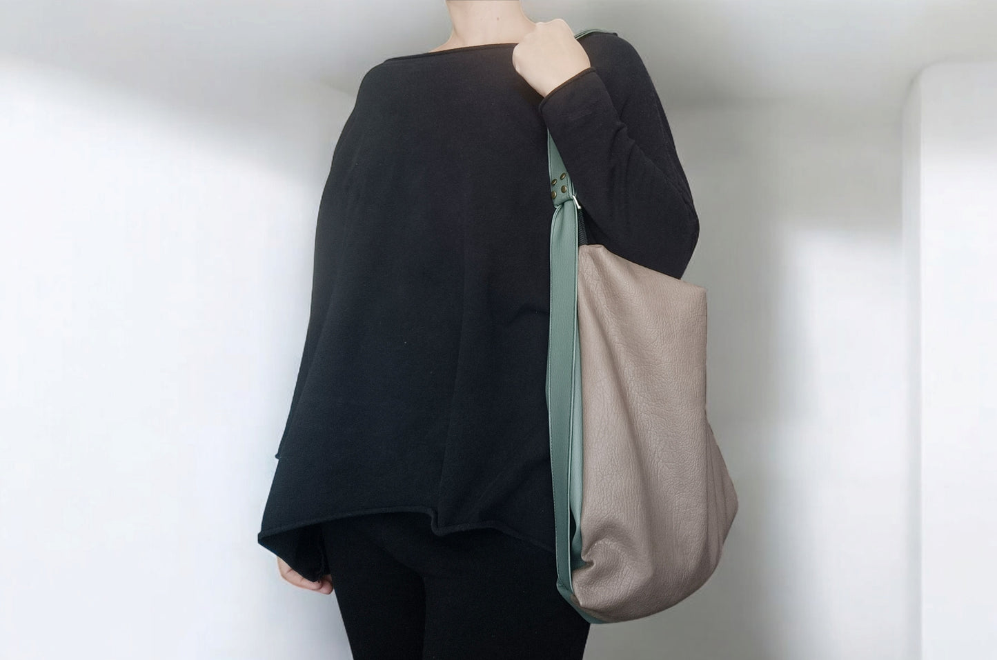 Borsa convertibile in zainetto