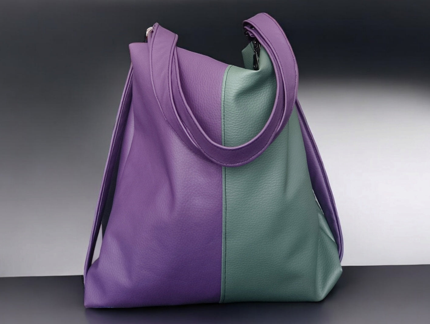 Borsa da spalla convertibile in zainetto