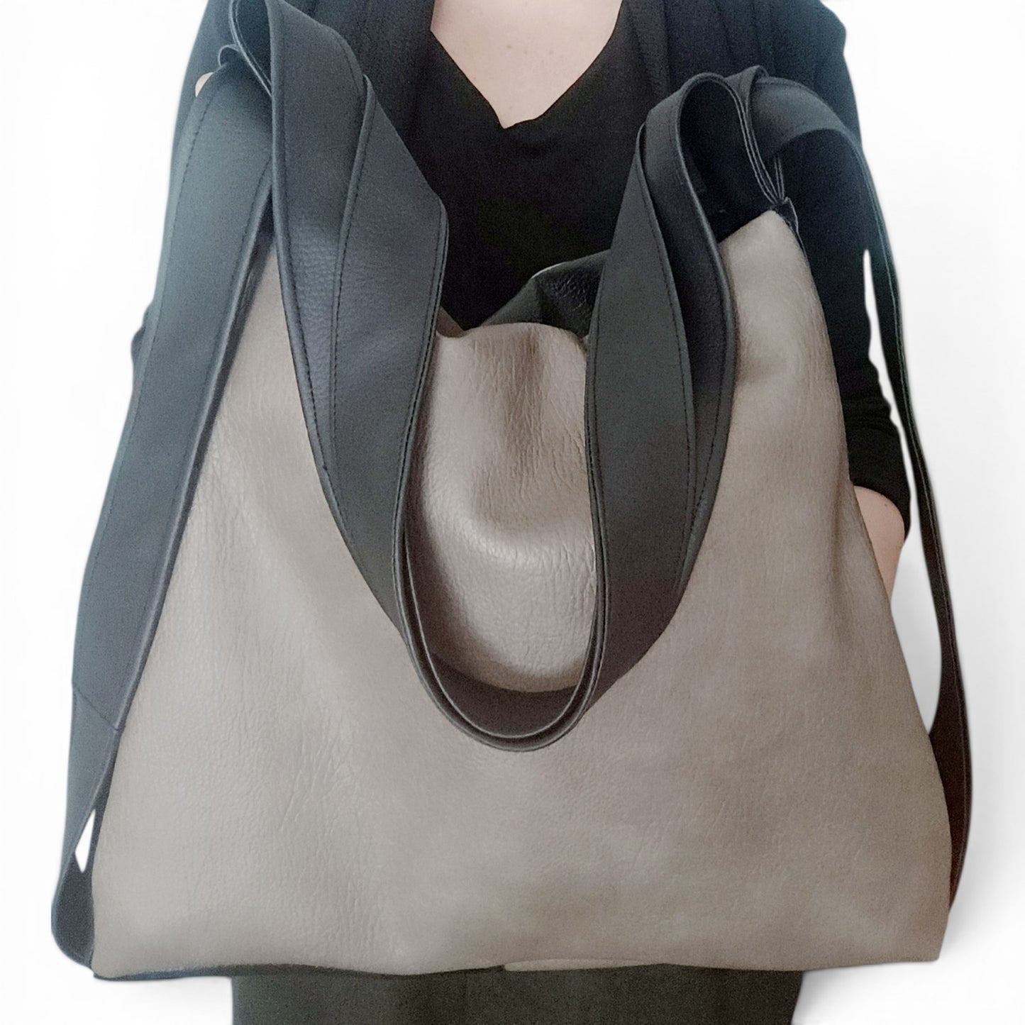 Borsa zaino in pelle sintetica