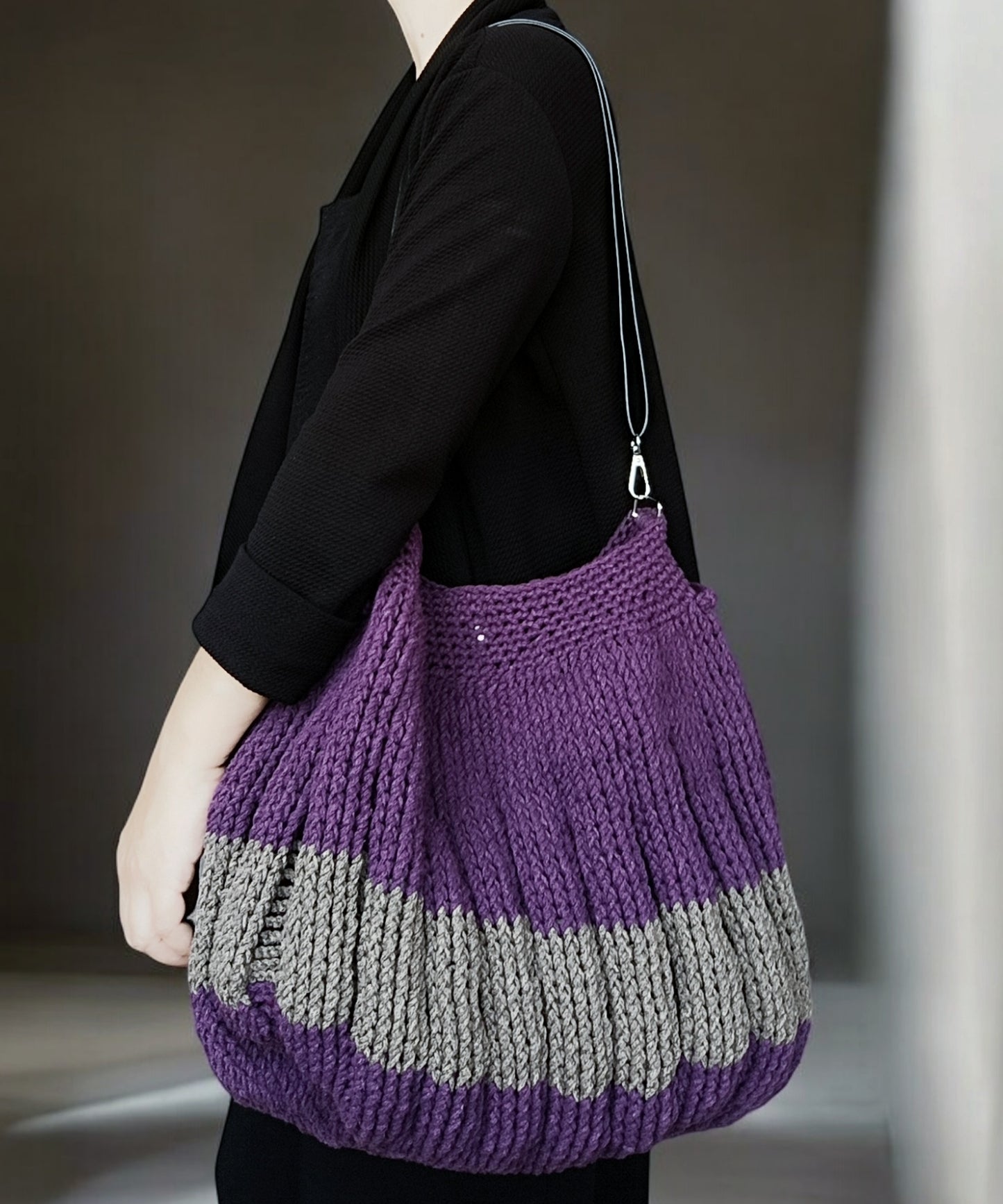 Borsa invernale all'uncinetto