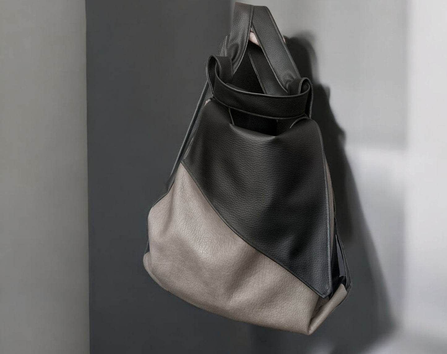 Borsa convertibile in zainetto