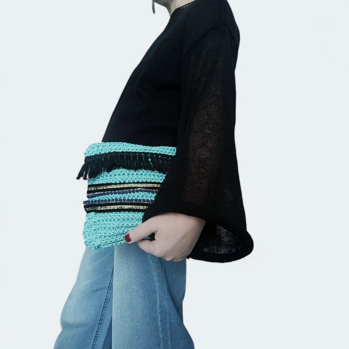 Pochette estiva all'uncinetto in stile boho chic