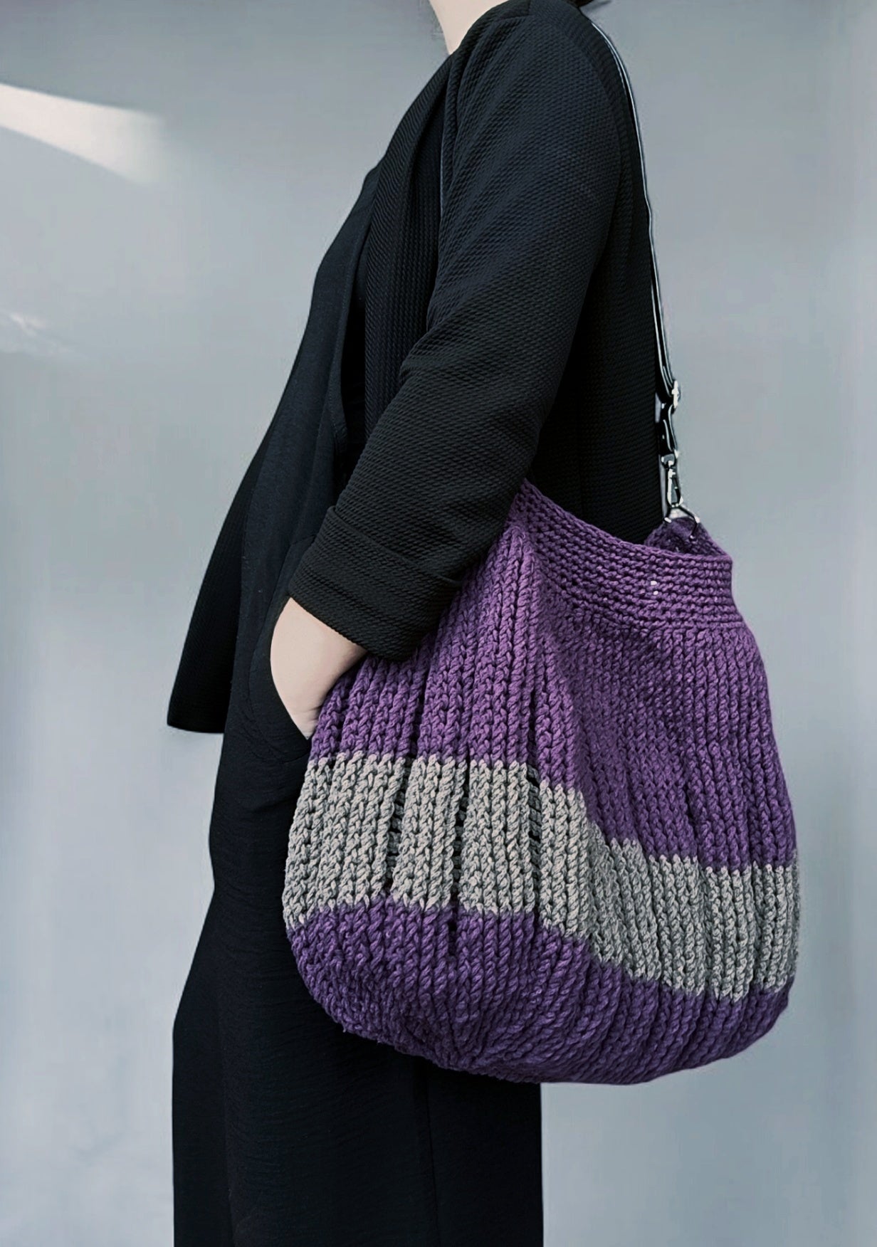 Borsa invernale all'uncinetto