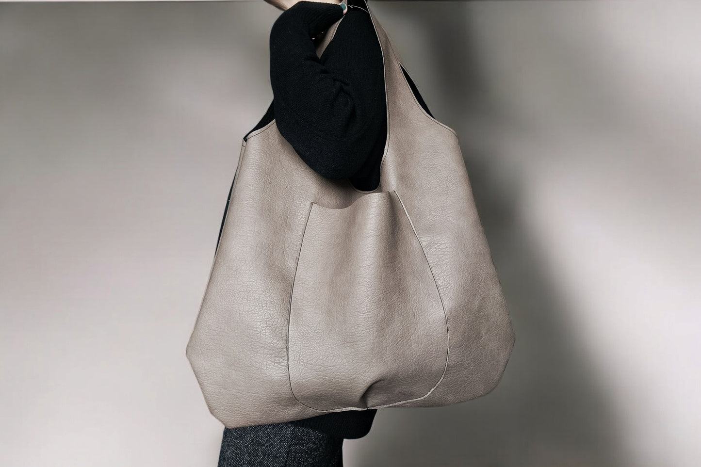 Daily bag in pelle sintetica