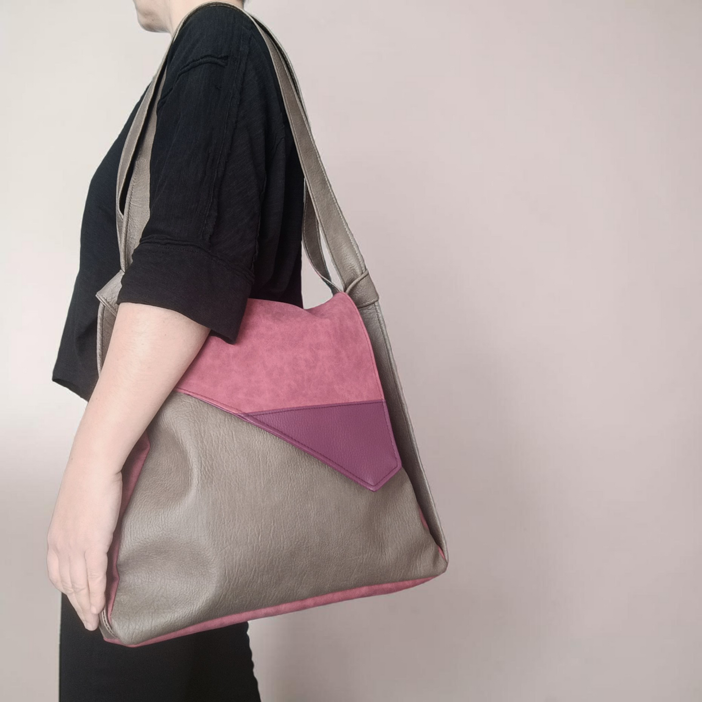 Borsa convertibile in zainetto in pelle cruelty free