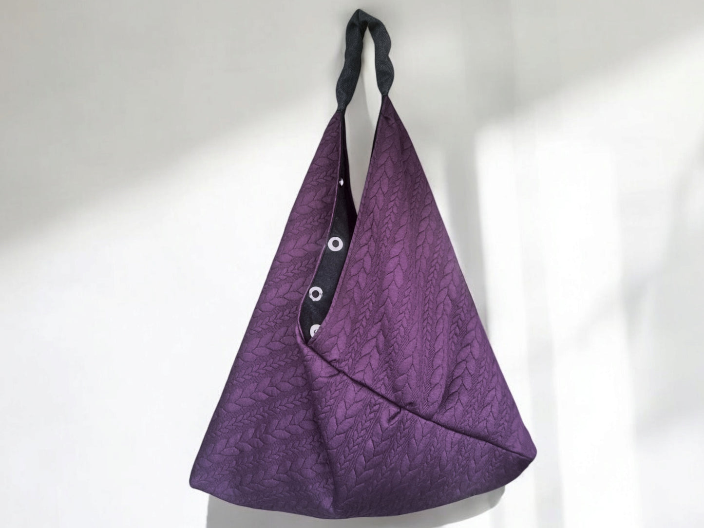 Borsa origami in tessuto invernale