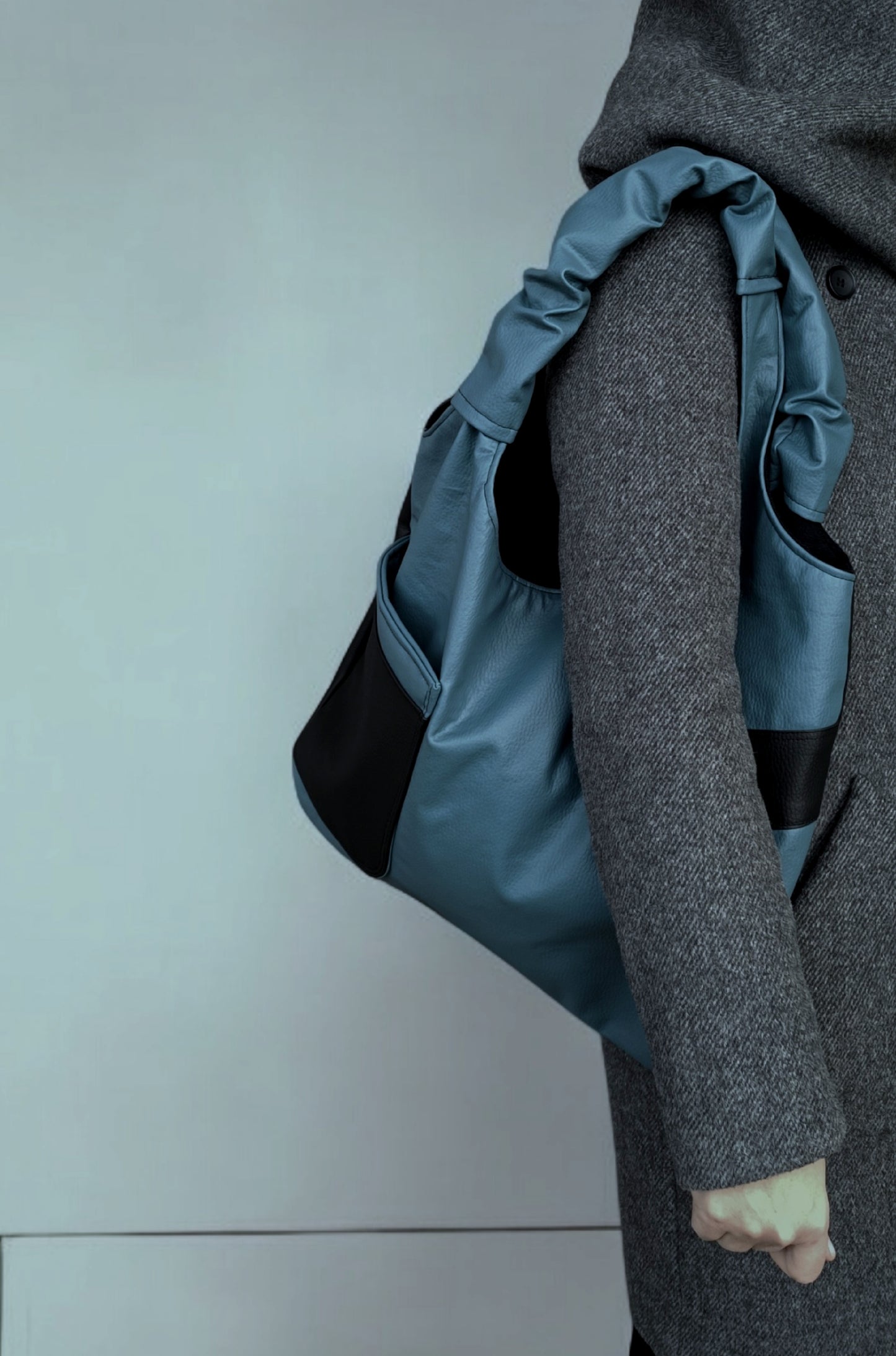 Daily bag in pelle sintetica