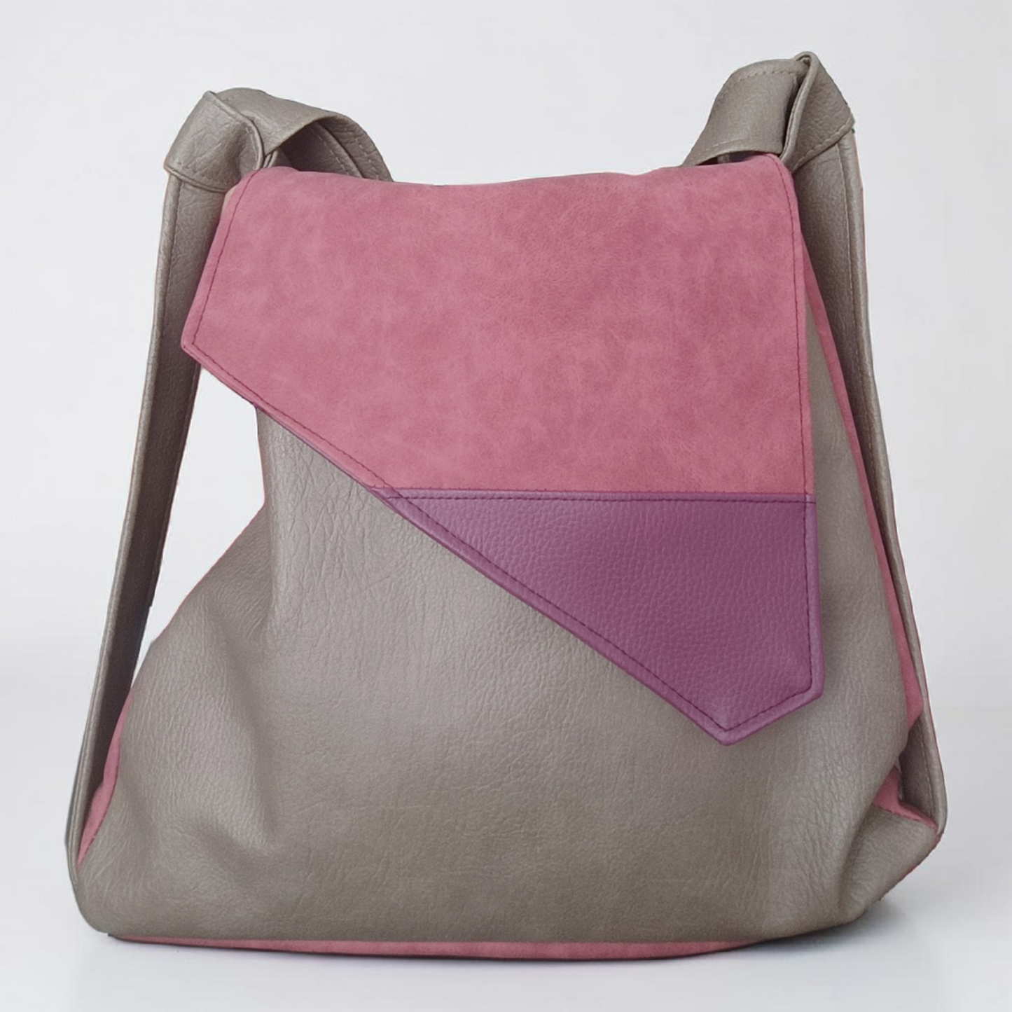 Borsa convertibile in zainetto in pelle cruelty free