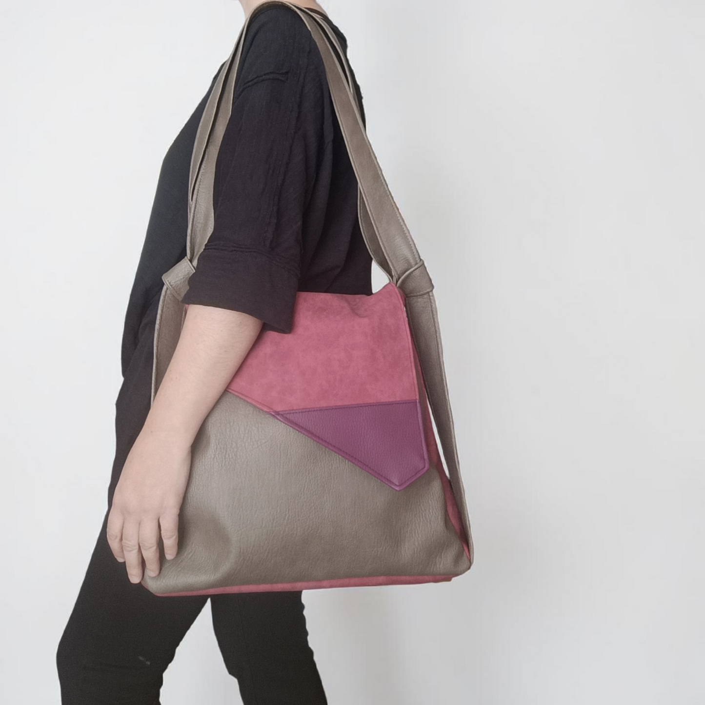 Borsa convertibile in zainetto in pelle cruelty free