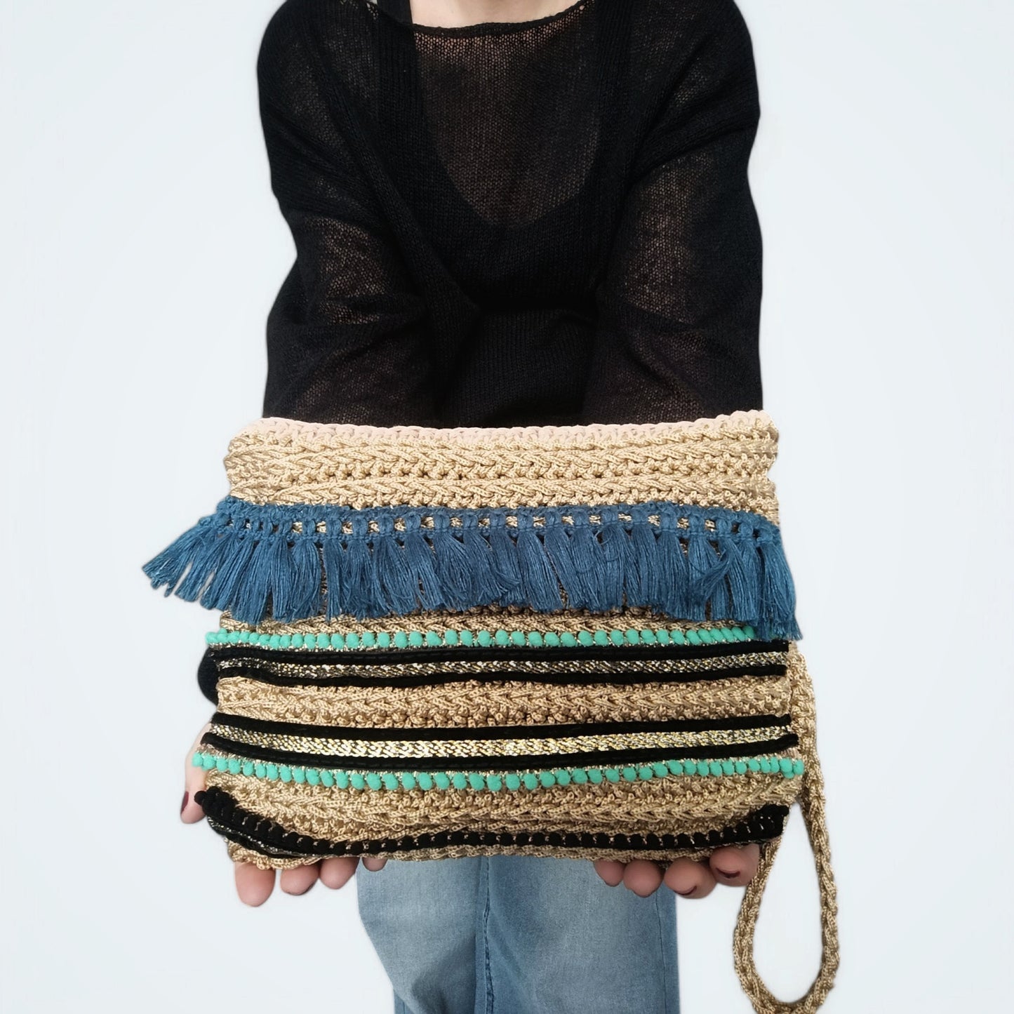Pochette estiva all'uncinetto