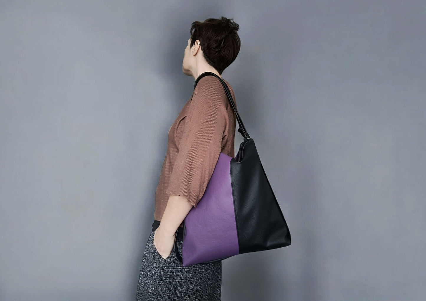 Borsa convertibile in zainetto