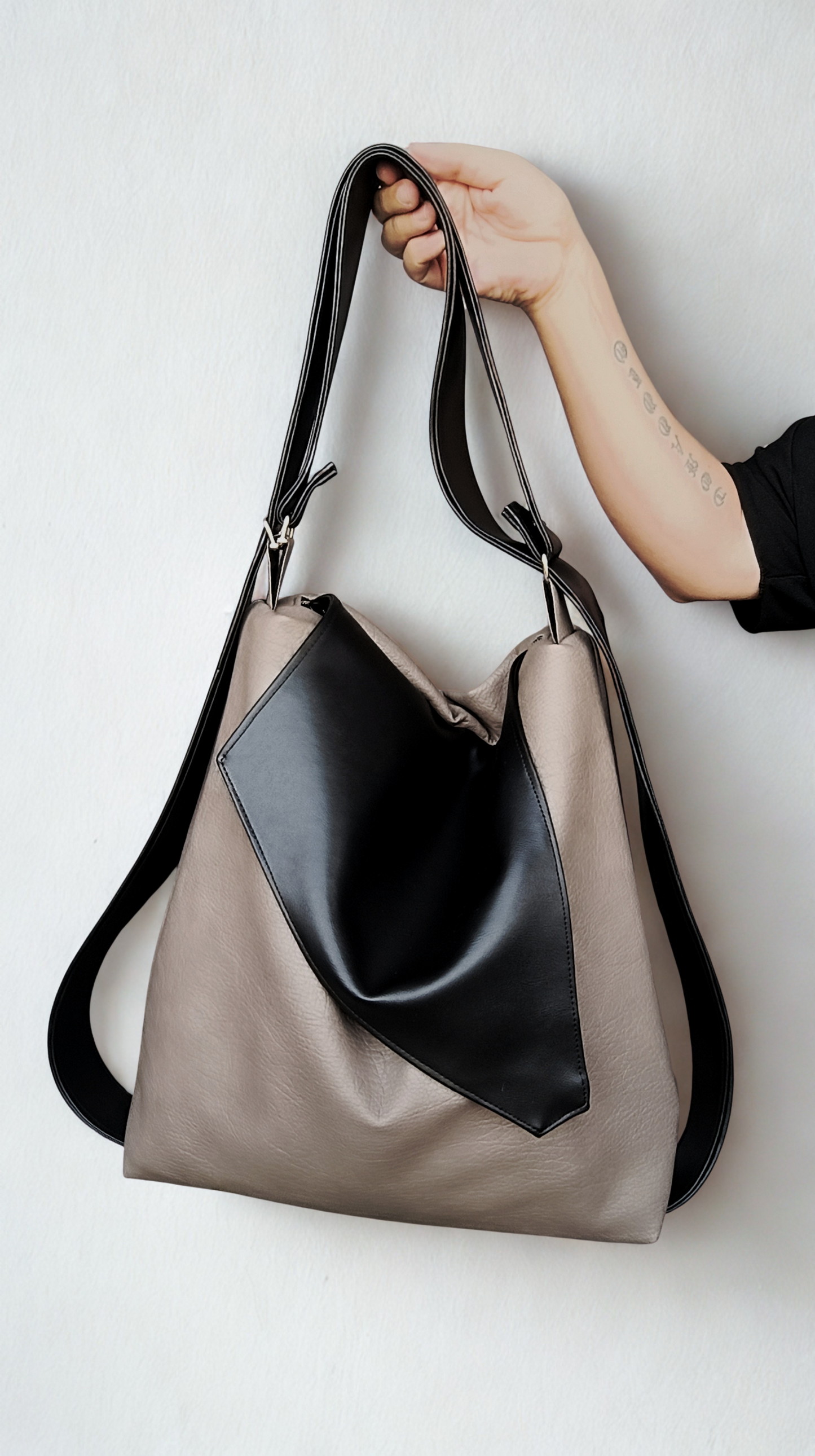 Borsa zaino donna in pelle sintetica