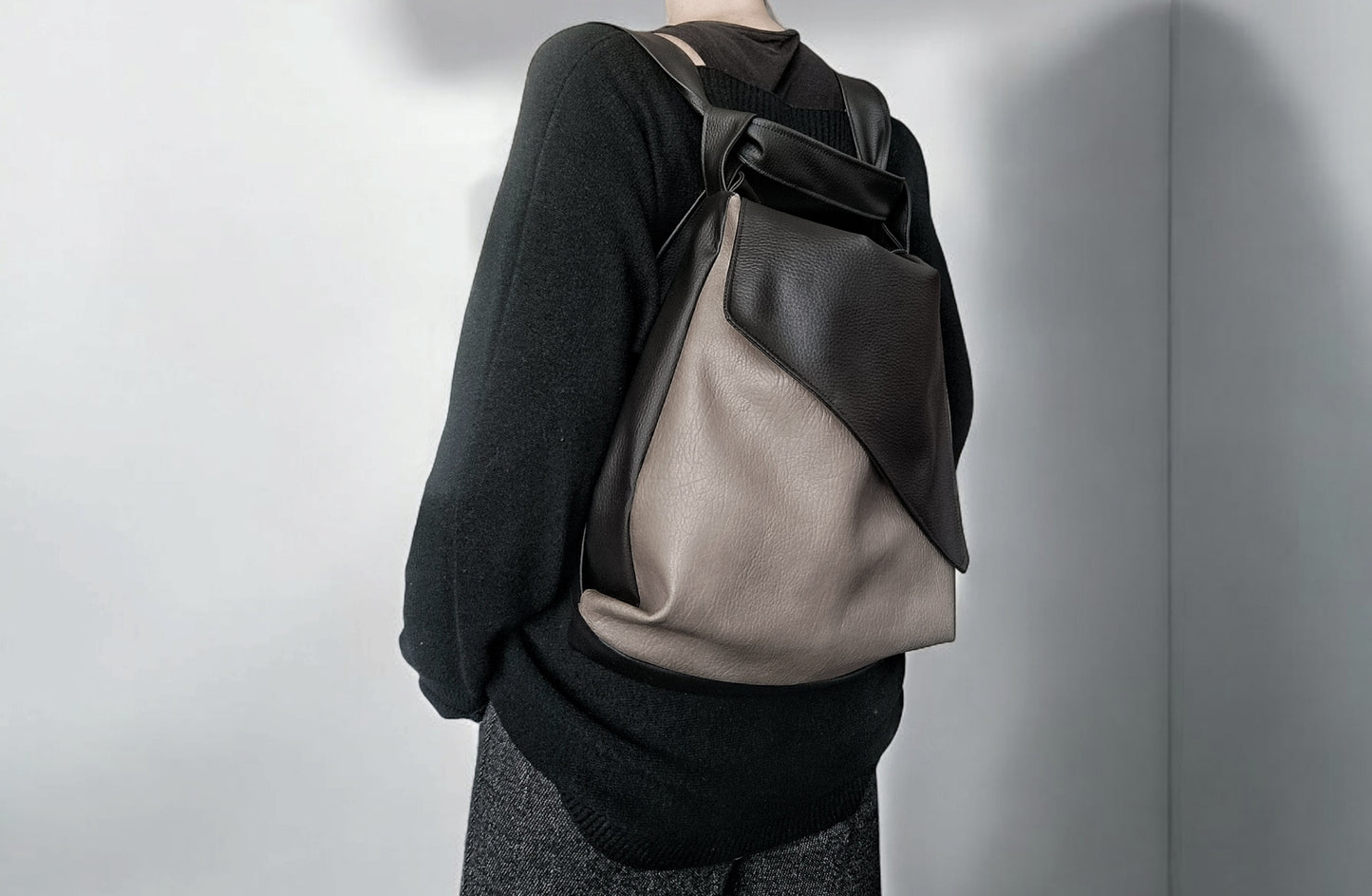Borsa convertibile in zainetto