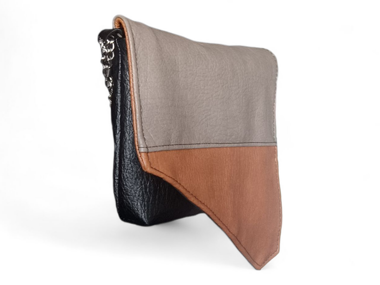 Mini bag in pelle sintetica