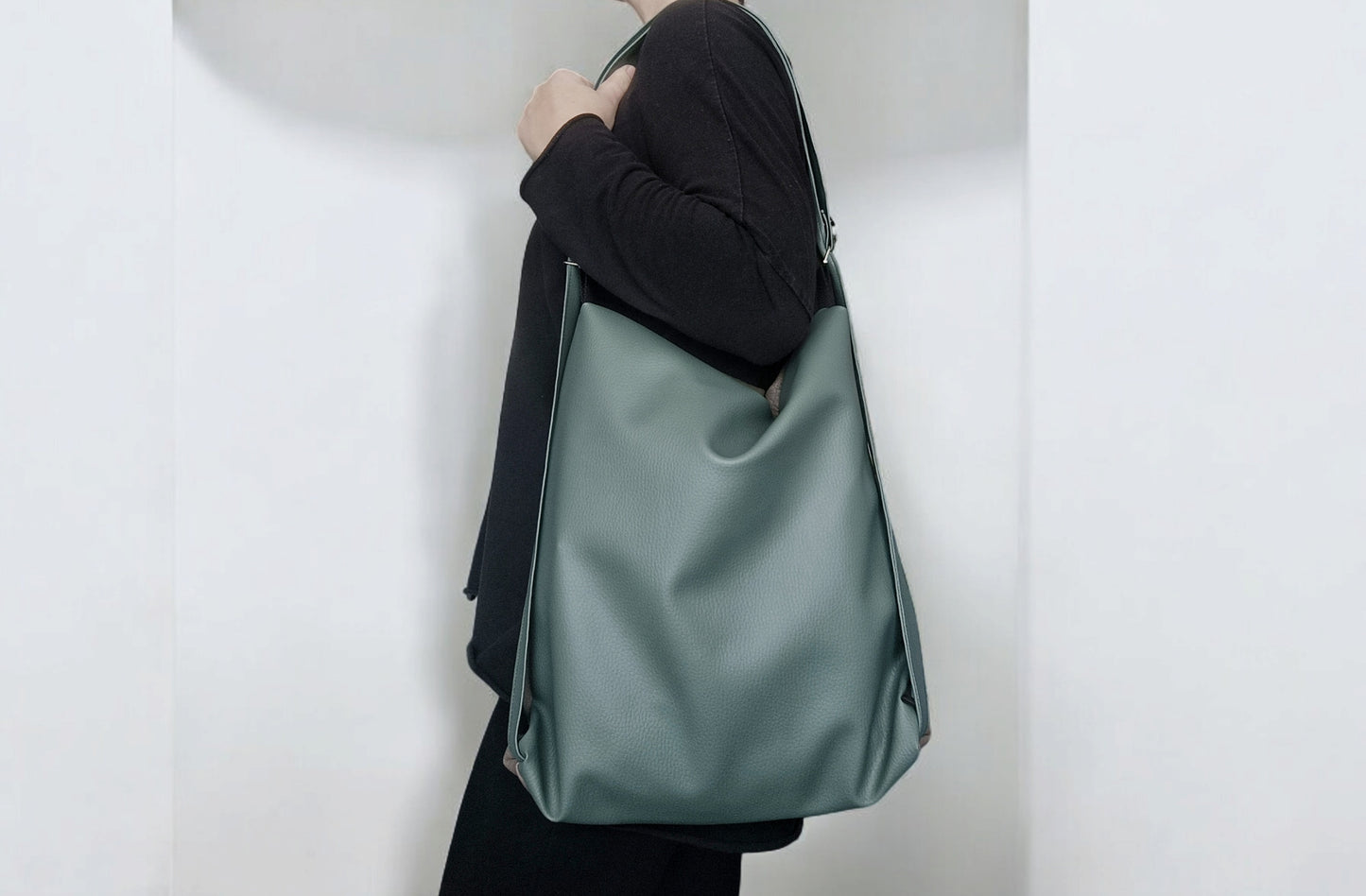 Borsa convertibile in zainetto