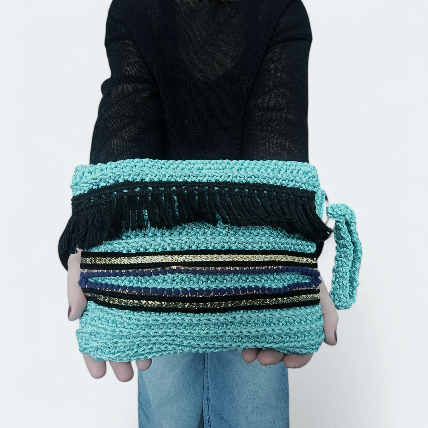 Pochette estiva all'uncinetto in stile boho chic