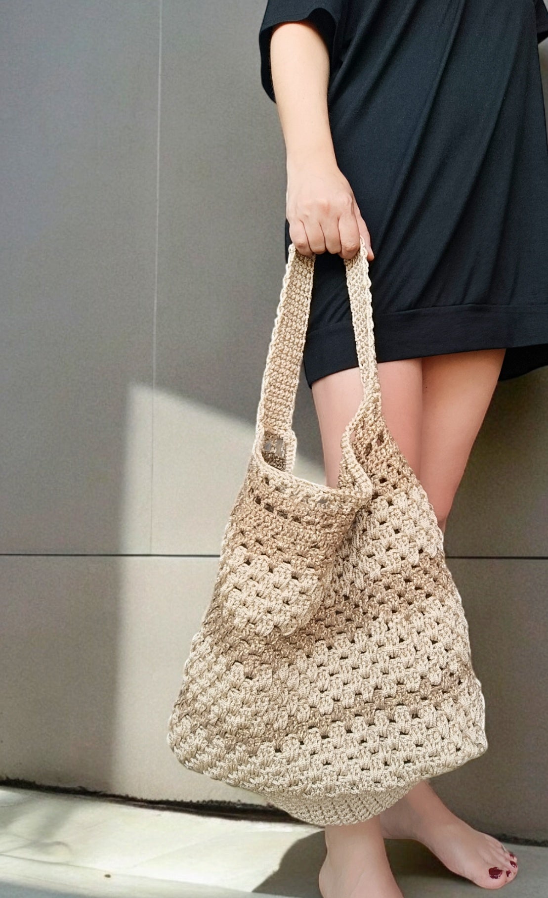 Borsa estiva all'uncinetto