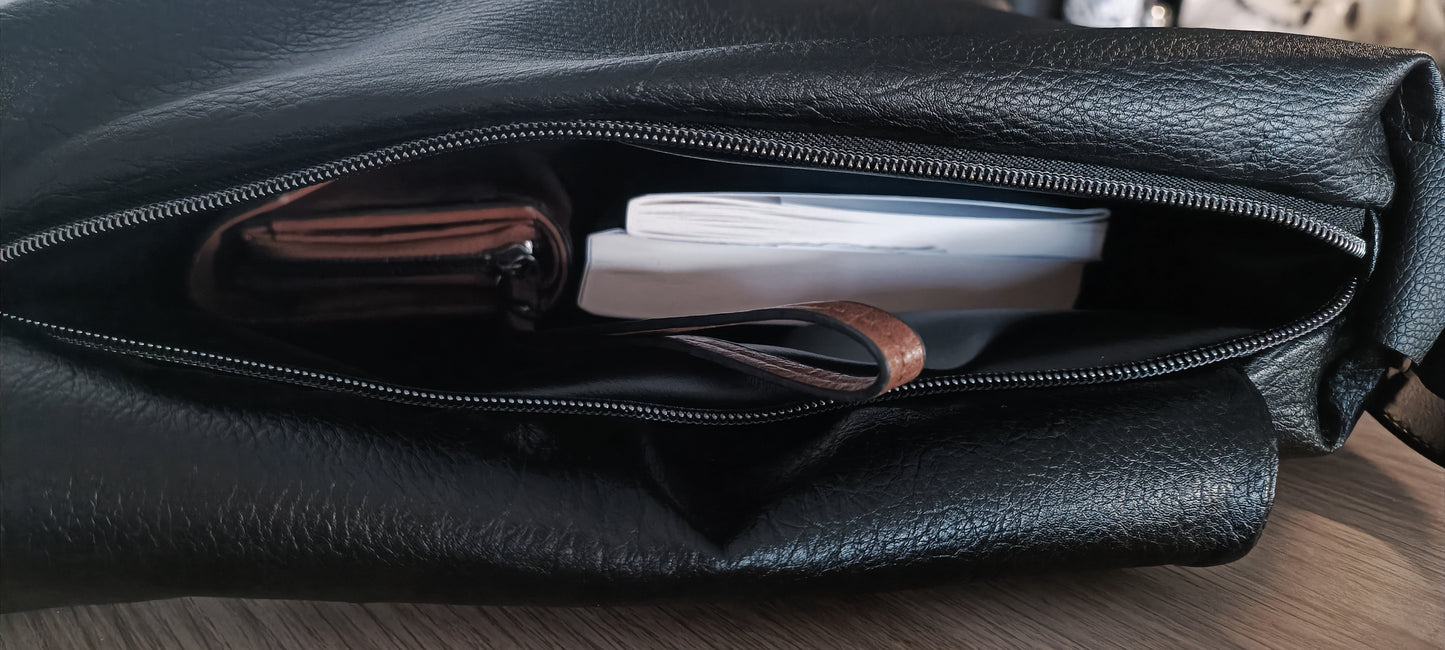 Borsa da spalla convertibile in zainetto