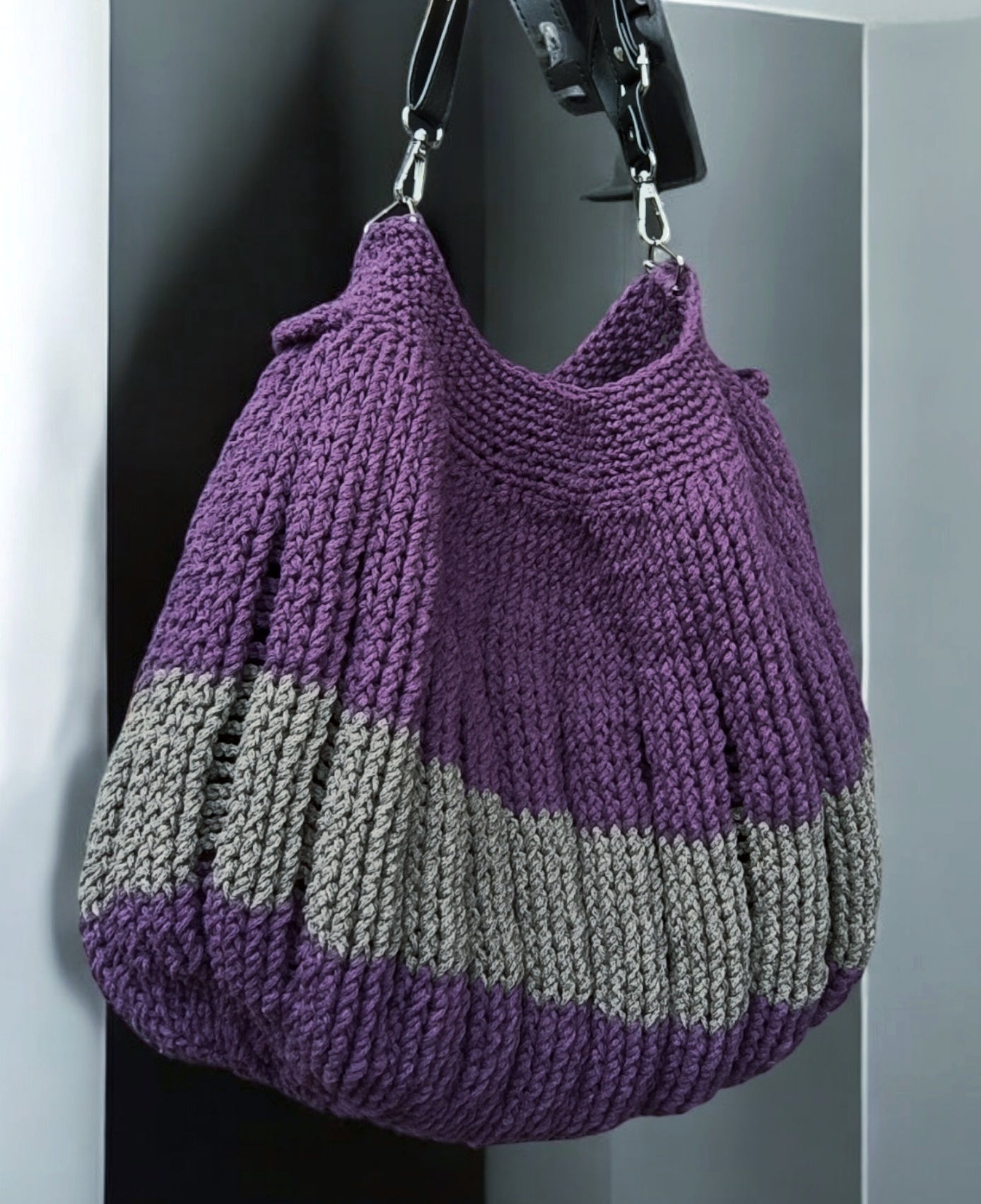Borsa invernale all'uncinetto