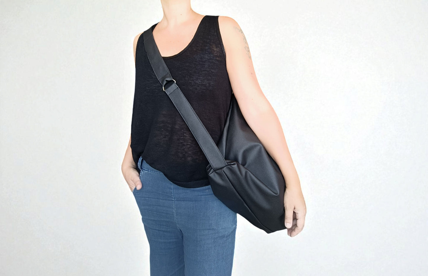 Tote bag convertibile in zainetto