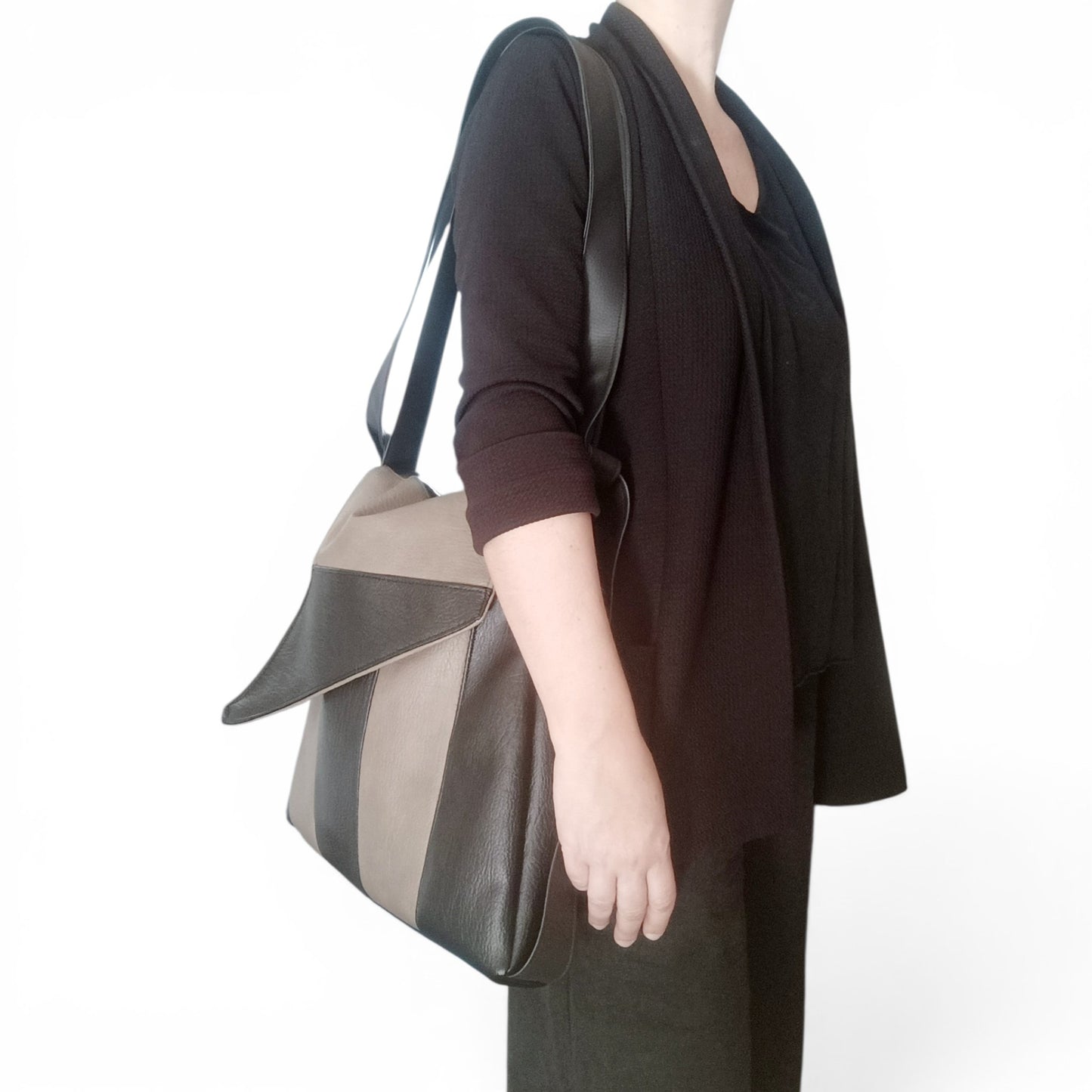 Borsa zaino in pelle sintetica