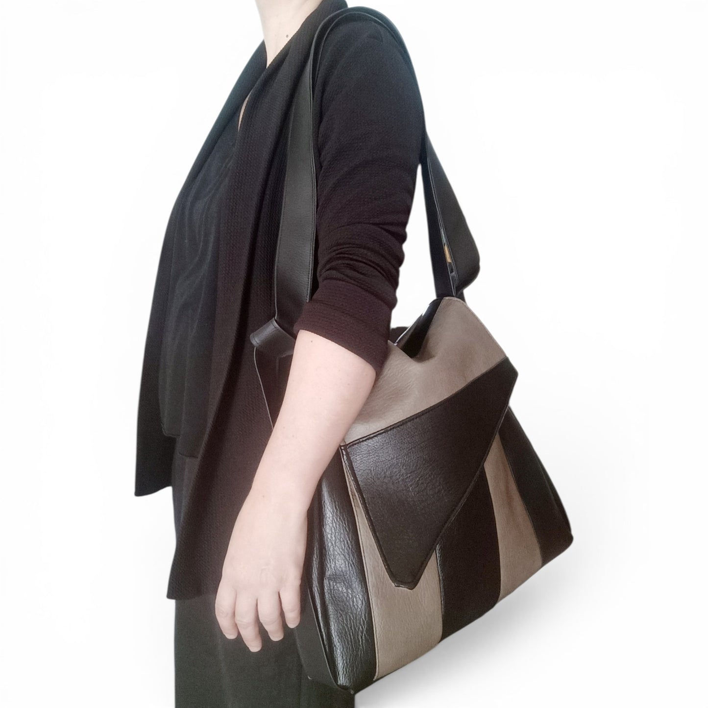 Borsa zaino in pelle sintetica