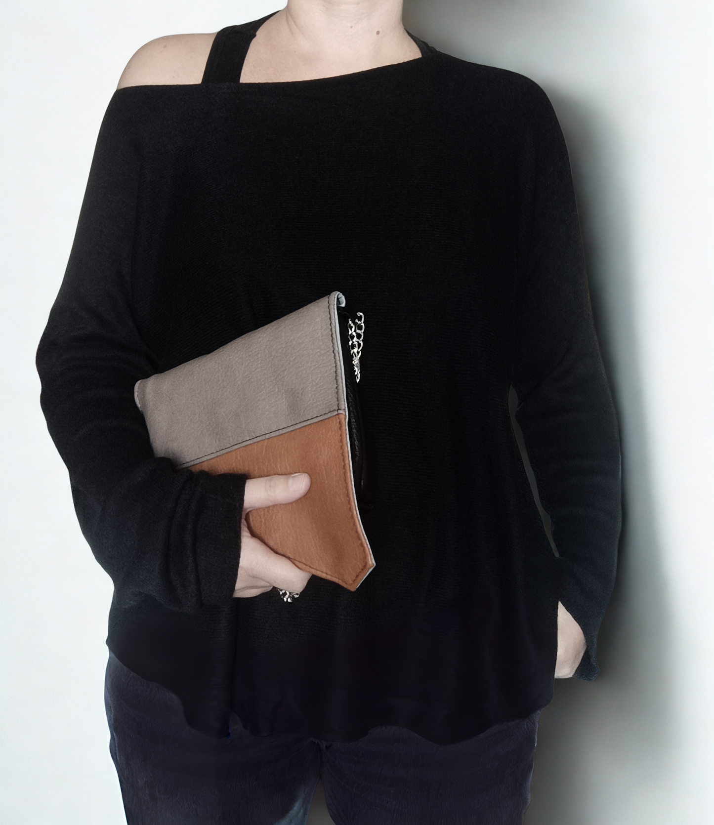 Mini bag in pelle sintetica